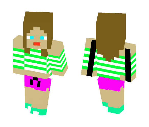 Download Free My First Girl Skin Skin for Minecraft image 1 My First Girl Skin - Girl Minecraft Skins - image 1