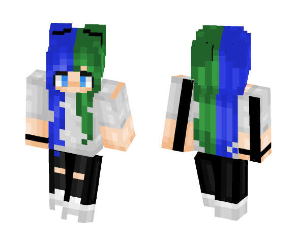 The hair xDD ~ _қэήżїїэ_ - Female Minecraft Skins - image 1