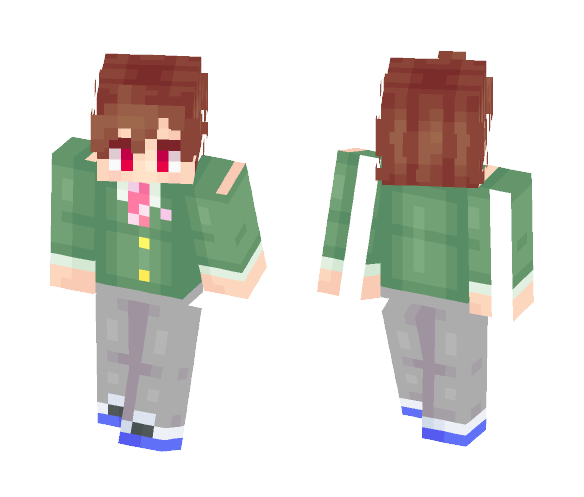 Download Free The Daruma Doll Has Fallen in Love Skin for Minecraft image 1 The Daruma Doll Has Fallen in Love - Male Minecraft Skins - image 1