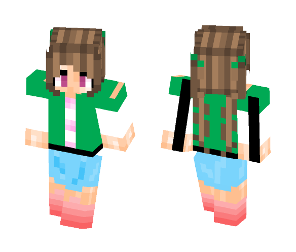 idk~ PiggyTails & Ombre shoes.. - Female Minecraft Skins - image 1