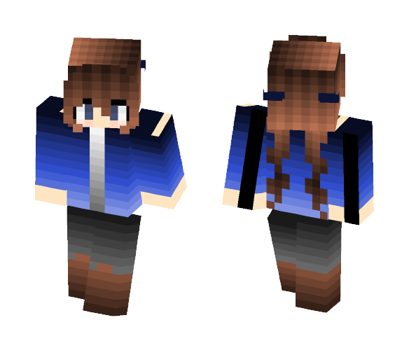 Download Free Ombre Girl Skin for Minecraft image 1 Ombre Girl - Girl Minecraft Skins - image 1