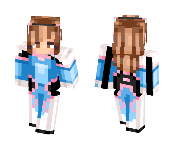 Overwatch D.Va - Female Minecraft Skins - image 1