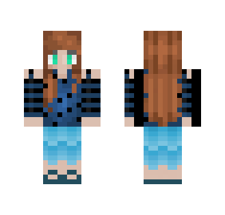 Blue & Black - Female Minecraft Skins - image 2