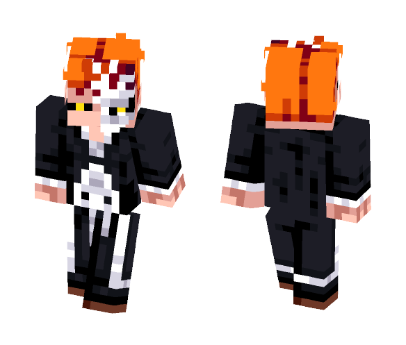 Half Hollow Ichigo (Bleach) - Male Minecraft Skins - image 1