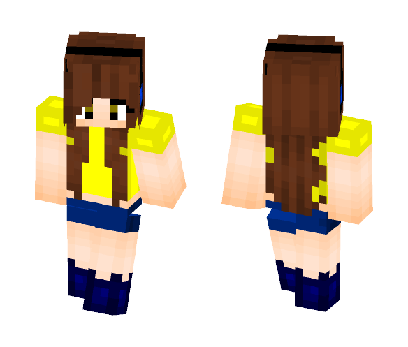 Turret 3471 (genderbent) - Female Minecraft Skins - image 1