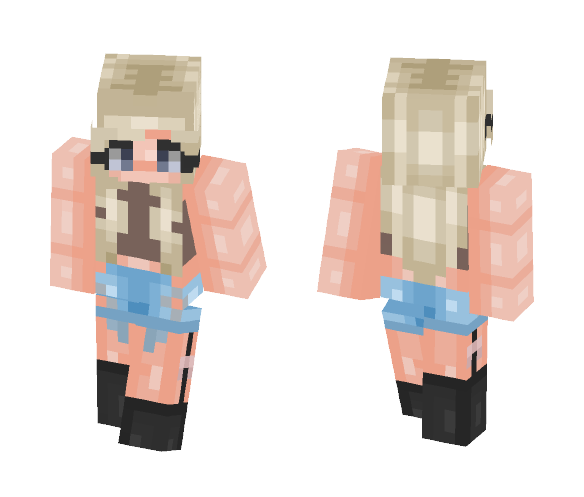 Download Free i want to be w the popular kids. Skin for Minecraft image 1 i want to be w the popular kids. - Female Minecraft Skins - image 1