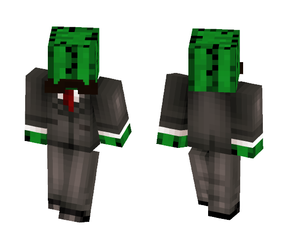 Download Free Cactus in Suit w/ Mustache Skin for Minecraft image 1 Cactus in Suit w/ Mustache - Other Minecraft Skins - image 1