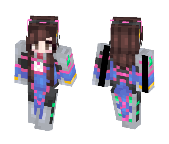 Dva - Overwatch (Better in 3d) - Female Minecraft Skins - image 1