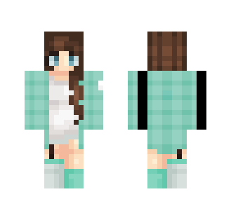 teal plaid