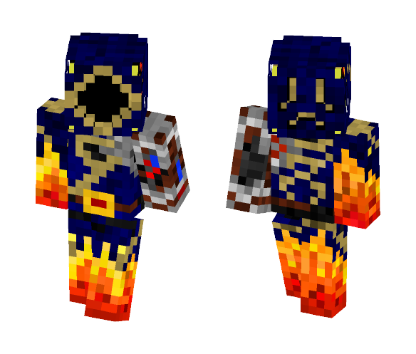 Download Free Fire Mage - Cyborg Skin for Minecraft image 1 Fire Mage - Cyborg - Interchangeable Minecraft Skins - image 1