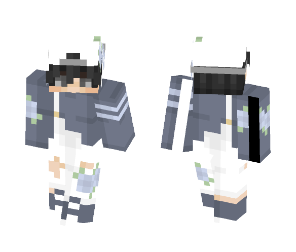 Some Blue Flowers And Overalls - Male Minecraft Skins - image 1