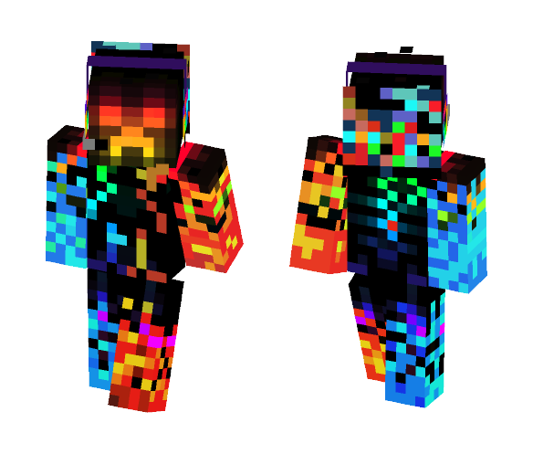 Fire & Ice Creeper - Other Minecraft Skins - image 1