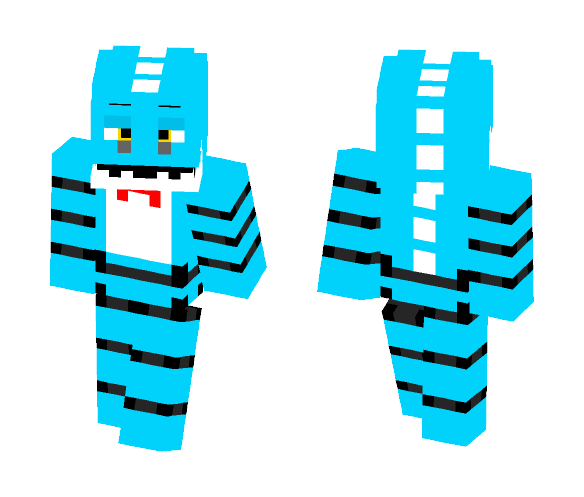 BlueClaw the Dinosaur - Female Minecraft Skins - image 1