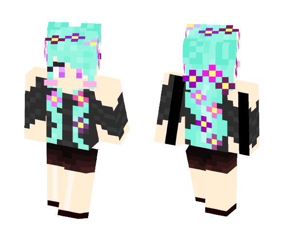 Gothic Flower Girl - Girl Minecraft Skins - image 1