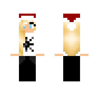 Girl with Santa hat