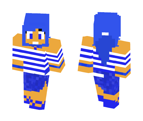 Blue Beach Girl - Girl Minecraft Skins - image 1