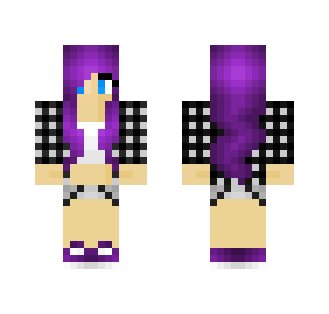 Cute Purple Skater Girl