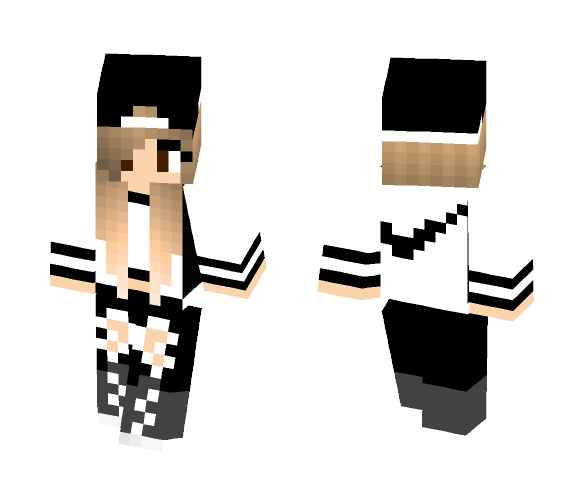 Nike Girl (White) - Girl Minecraft Skins - image 1
