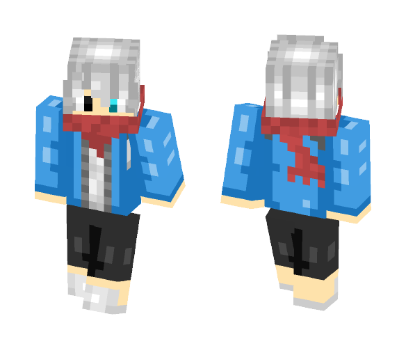 HUMAN Genocide Sans - Male Minecraft Skins - image 1