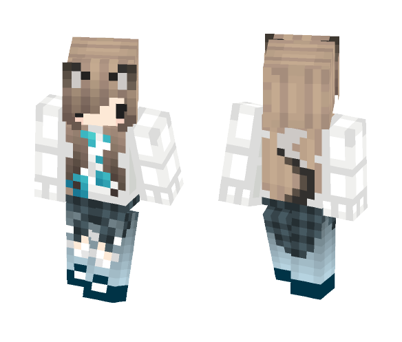 Nya~ Cat Chibi Girl - Cat Minecraft Skins - image 1