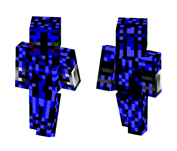 Devil Death with Blue Eyes - Male Minecraft Skins - image 1