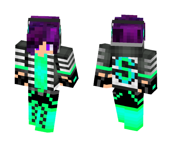 Scartha(me) w/ Night Sky hair - Female Minecraft Skins - image 1