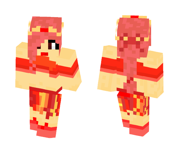 Fire Queen - Female Minecraft Skins - image 1