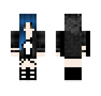 Dark blue hair - Female Minecraft Skins - image 2