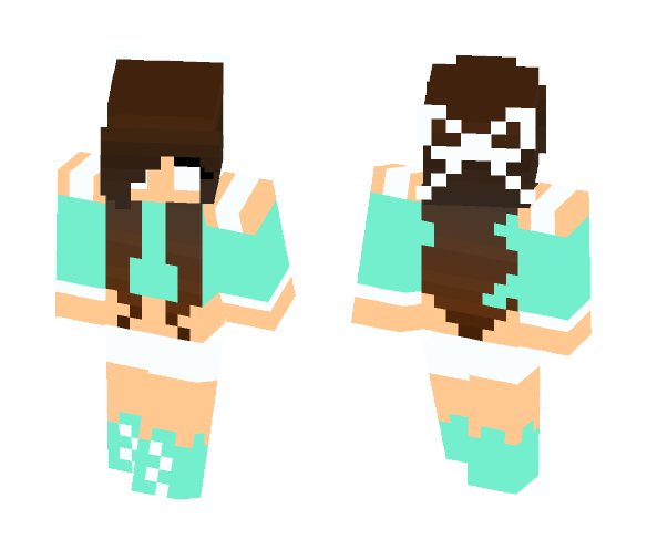 Herobrine girl - Girl Minecraft Skins - image 1