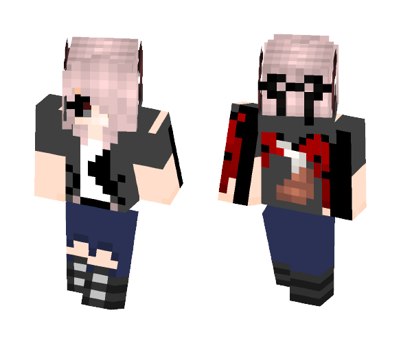 Download Free DemonicMika - Skin Skin for Minecraft image 1 DemonicMika - Skin - Female Minecraft Skins - image 1