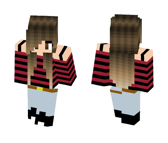 Casual >w - Female Minecraft Skins - image 1