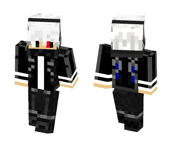 Download Free Kaneki (Tokyo Ghoul) Skin for Minecraft image 1 Kaneki (Tokyo Ghoul) - Male Minecraft Skins - image 1