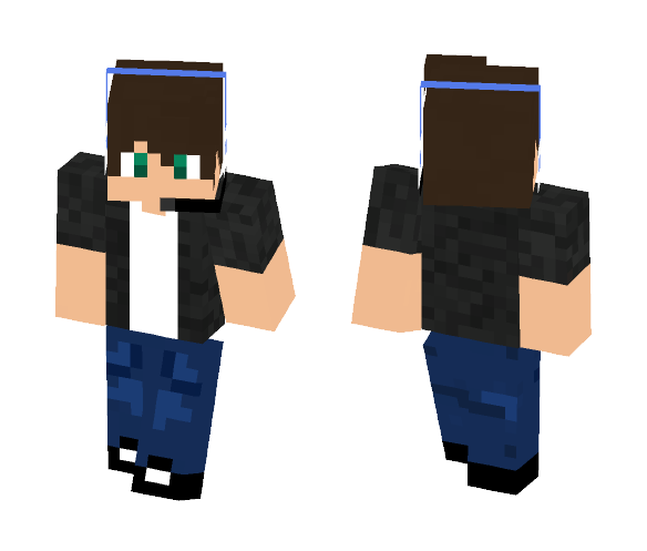 teenage boy with headset - Boy Minecraft Skins - image 1