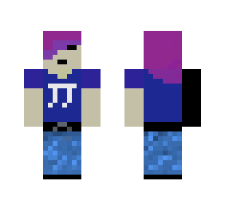 Purple hair dude