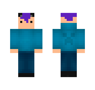 Purple Haired Guy w/ wolf ears