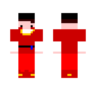 Joseon Man in red