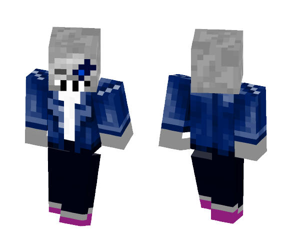 Sans Real (Bad Time) - Male Minecraft Skins - image 1
