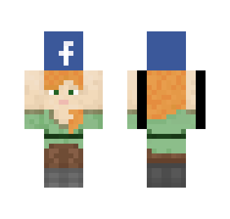 Alex carrying a facebook head