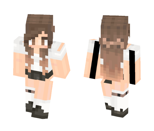 Download Free Brunette with Lots of Hair. Skin for Minecraft image 1 Brunette with Lots of Hair. - Female Minecraft Skins - image 1