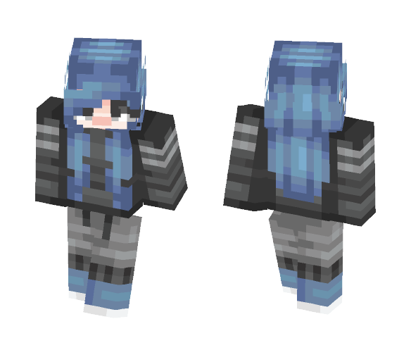 hide behind my mouth - Female Minecraft Skins - image 1