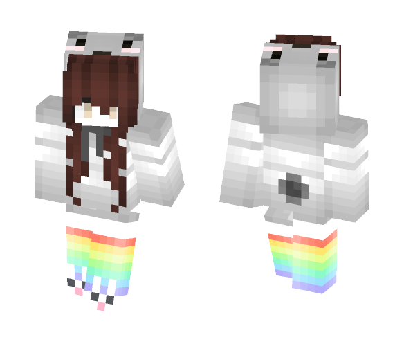 Download Free ~Ʀainbow Đoe~ Skin for Minecraft image 1 ~Ʀainbow Đoe~ - Female Minecraft Skins - image 1