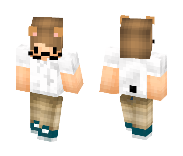 Download Free Moo-Stache Skin for Minecraft image 1 Moo-Stache - Male Minecraft Skins - image 1
