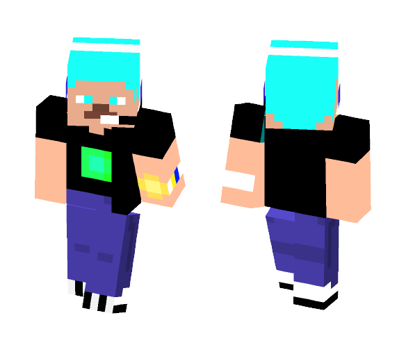 DiamondEmeralds 2.0 - Male Minecraft Skins - image 1