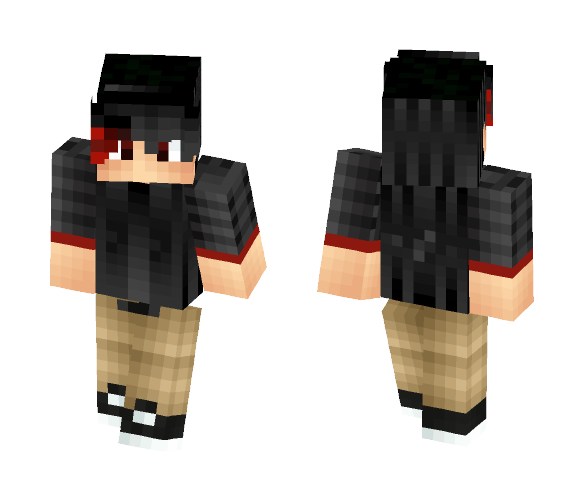 Red Boy Emo - Boy Minecraft Skins - image 1