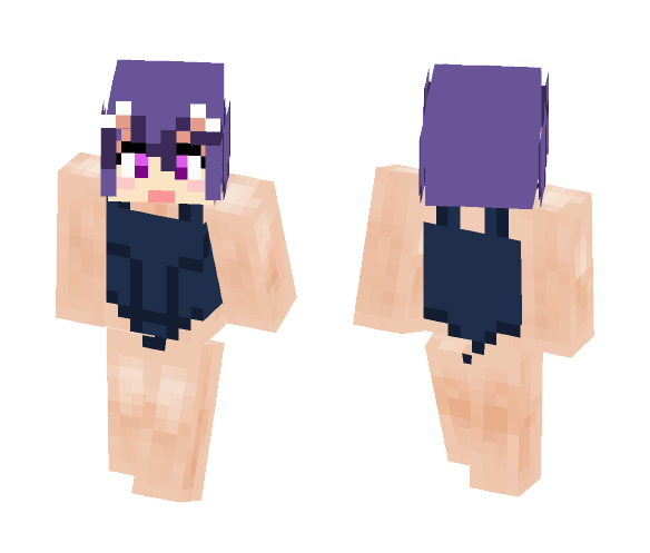 Download Free Izuna Miyazaki School Swimsuit Skin for Minecraft image 1 Izuna Miyazaki School Swimsuit - Female Minecraft Skins - image 1