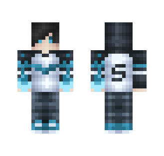 Synergyz PVP Blue Clan Ghoul - Male Minecraft Skins - image 2