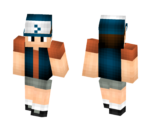 Download Free Dipper Pines - JaxSkins - Series 1 Skin for Minecraft image 1 Dipper Pines - JaxSkins - Series 1 - Male Minecraft Skins - image 1