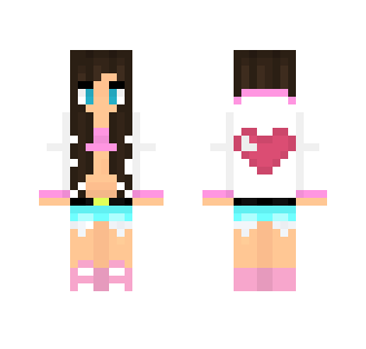 €łłα | Lovely Hoodie Girl - Girl Minecraft Skins - image 2