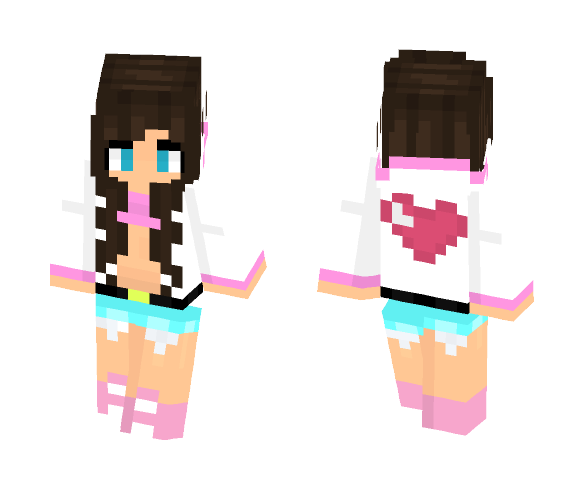 €łłα | Lovely Hoodie Girl - Girl Minecraft Skins - image 1