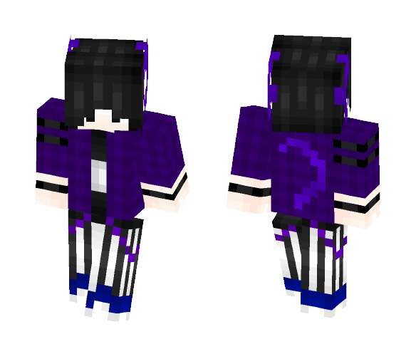 Purple and Blue Goth Demon - Interchangeable Minecraft Skins - image 1
